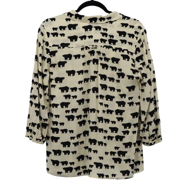 Anthropologie Animal Print Blouse - Picture 3 of 16